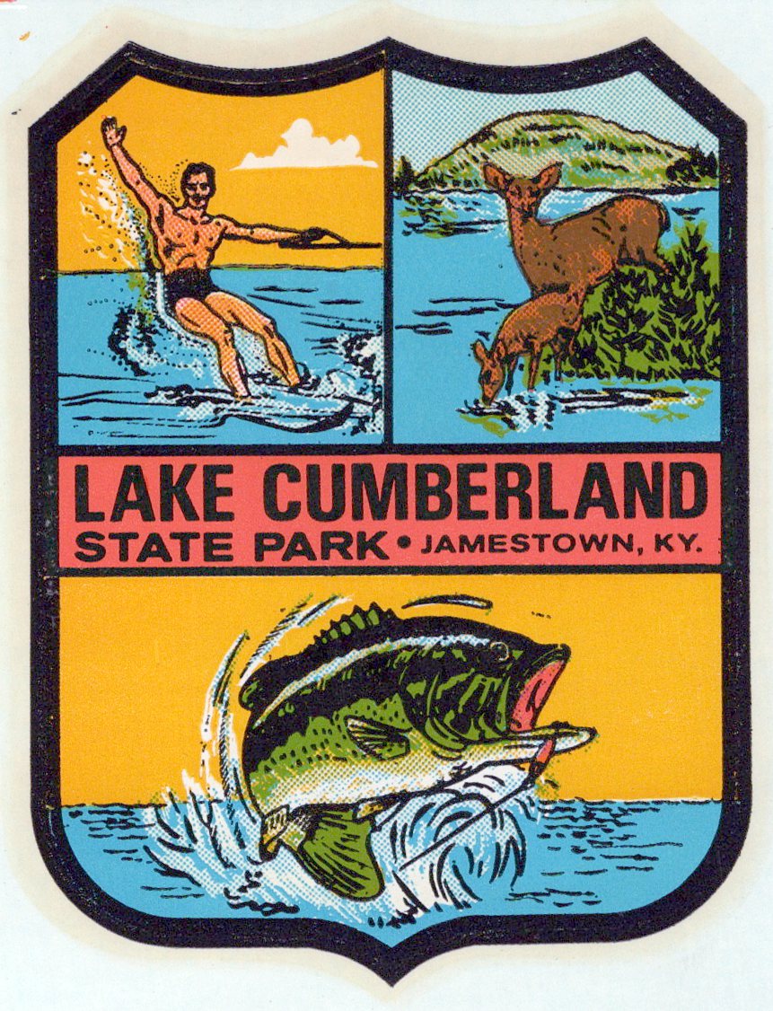 (image for) Kentucky (4) Lake Cumberland Vintage Vacation Stickers